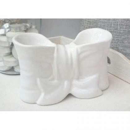 White Bow Double Ceramic Wax Melter