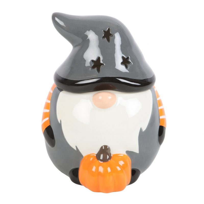 Ceramic Autumn Gonk Oil/Wax Warmer - Grey