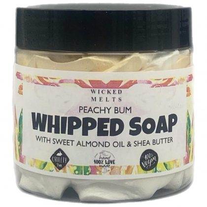 peachy bum whipped soap