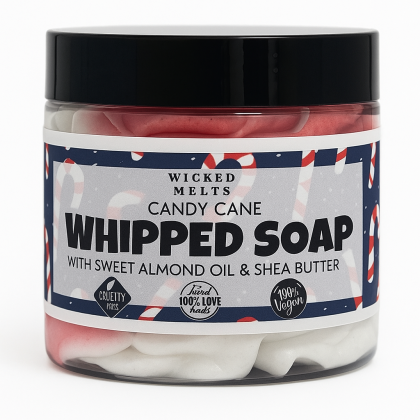 candy cane whipped soap