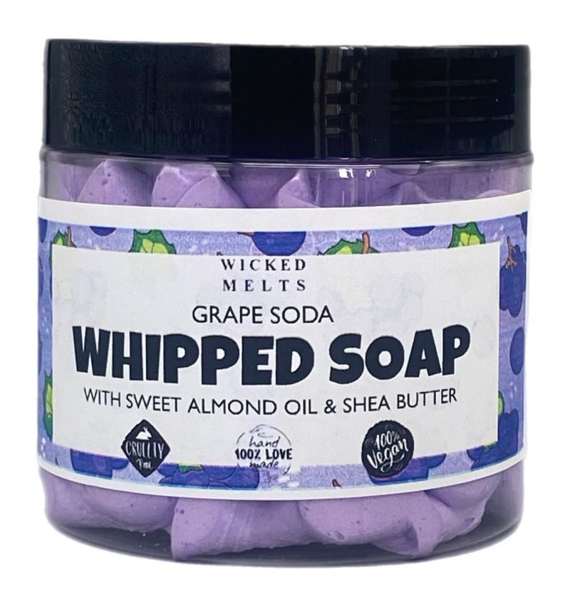 grape soda whipped soap