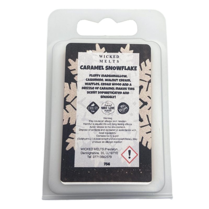 Caramel Snowflake Wax Melt - Large Eco Clamshell