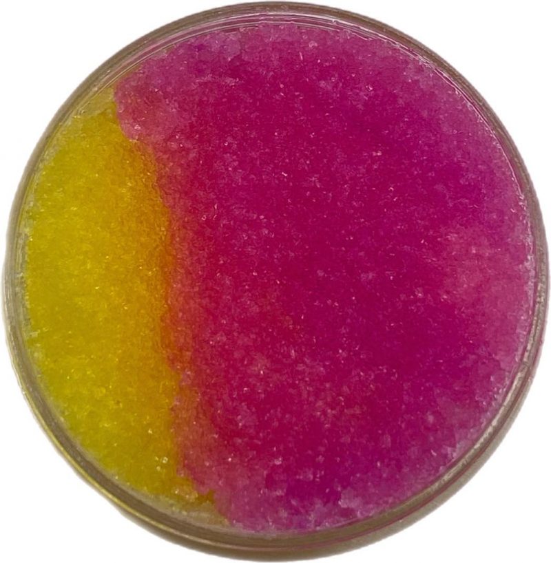 rhubarb and custard lip scrub